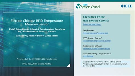 Flexible Chipless RFID Temperature Memory Sensor 